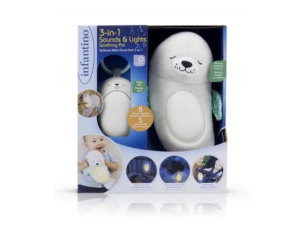 Bkids Lampka nocna infantino 3w1 - foka