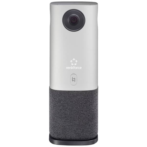Renkforce RF-CC-800 360° videokonferens-system Full HD 1920 x 1080 Pixel 360° registrering, 4 vidvinkelkameror, Voice T