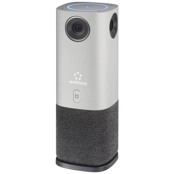 Renkforce RF-CC-800 360° videokonferens-system Full HD 1920 x 1080 Pixel 360° registrering, 4 vidvinkelkameror, Voice T