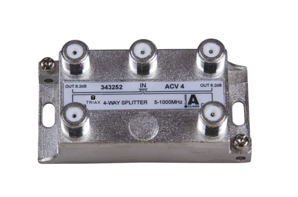 Triax ACV 4, Kabelkniv, 75 O, 5 - 1000 MHz, Zink, Zink, Honkoppling