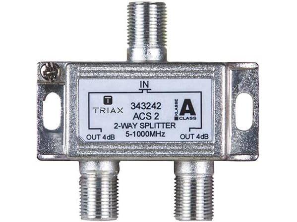 Triax 343242, Kabelkniv, 75 O, 5 - 1000 MHz, Zink, Zink, Honkoppling