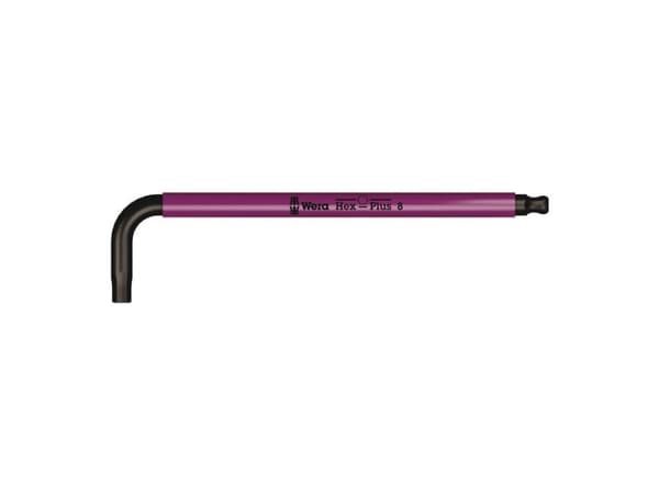 Wera 950 SPKL, L-muotoinen kuusiokoloavain, Metrinen, 1 kpl, 8 mm, CE, GS, DVE, 19,5 cm
