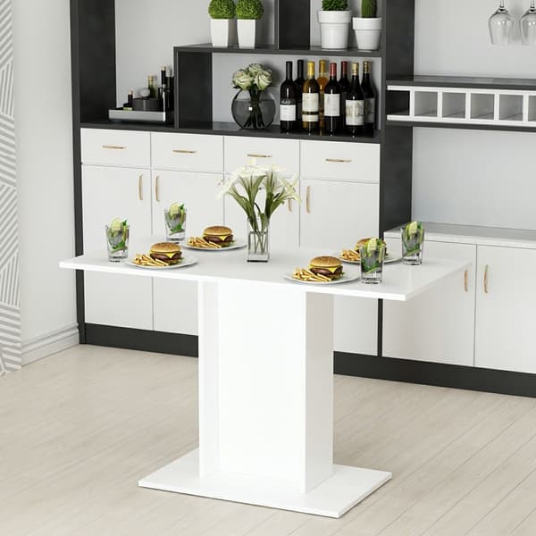 Matbord Galten 75x120x60 cm vit [en.casa]