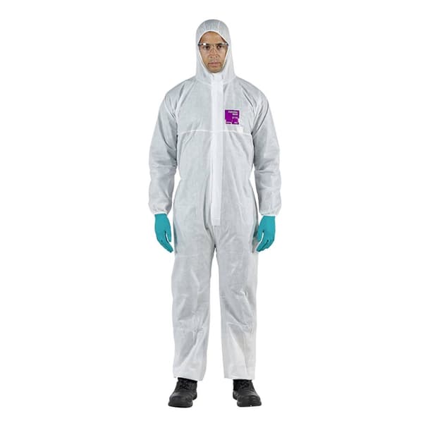 Ansell WH15S-00138-03 AlphaTec® 1500 modell 138 kemikalieskydd, vit, M Storlek: M Vit