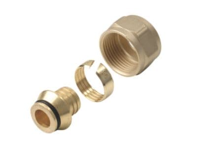 Wavin ø15 x 2,5 mm Pex kobling - ø15 x 2,5 mm Pex koblingssæt 3/4