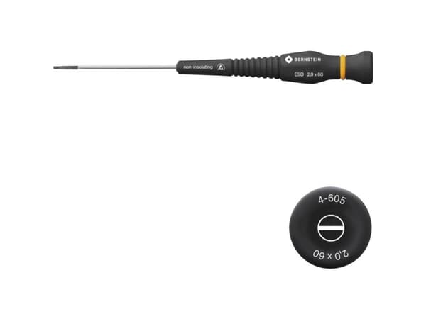 Bernstein Tools Elektronik och finmekanik Phillipsskruvmejsel Bladbredd: 2 mm Bladlängd: 60 mm