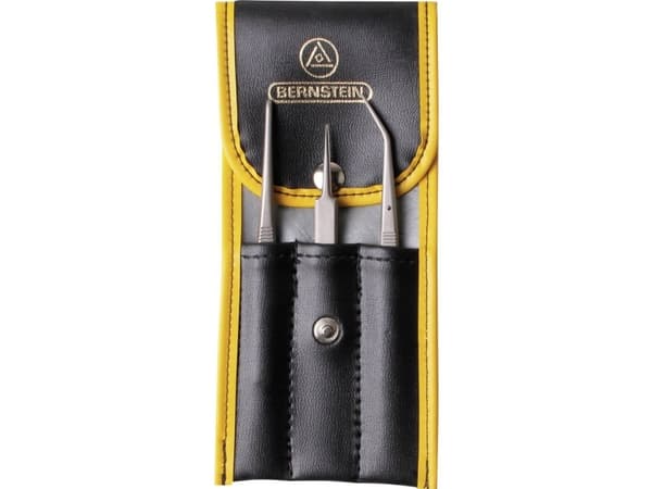 Bernstein Tools for Electronics 5-030 Pincet-sæt 3 dele Super-spids, Stump, Spids, bøjet, fin