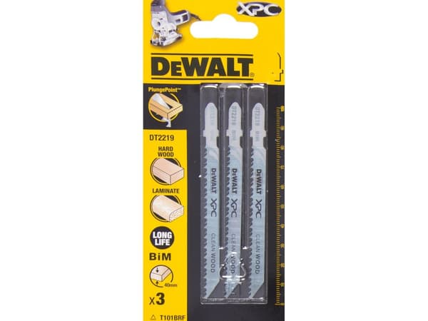 DeWALT DT2219-QZ, Kuviosahanterä, Puu, Ruostumaton teräs, 7 cm, 2,5 mm, 3 cm