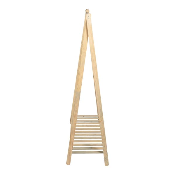 Klädställning Ledøje 1 furu 148x106x38 cm [en.casa]
