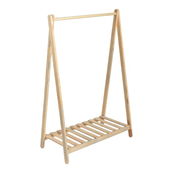 Klädställning Ledøje 1 furu 125x86x38 cm [en.casa]