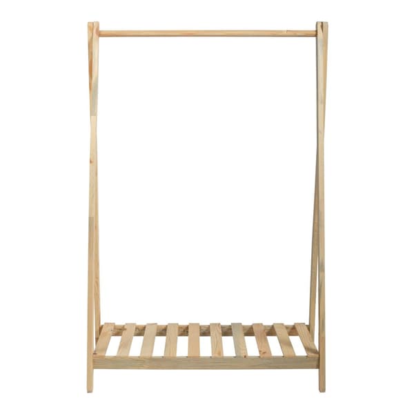Klädställning Ledøje 1 furu 125x86x38 cm [en.casa]