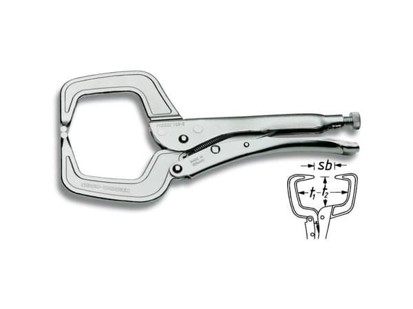 Hazet 758-2 klemme-gribetang 0 - 90 mm 280 mm