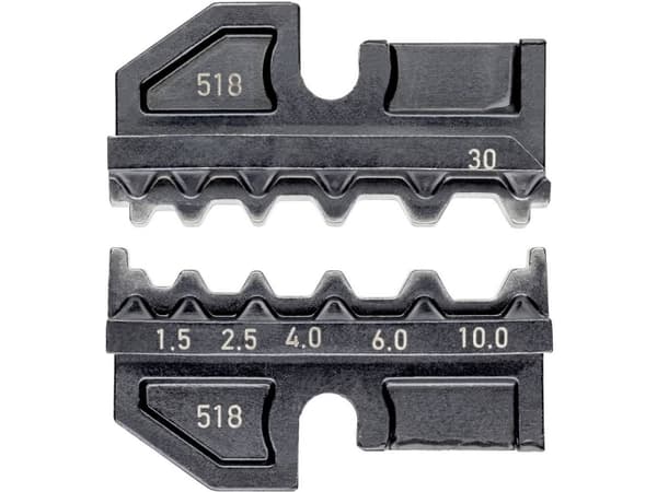 Knipex Knipex-Werk 97 49 30 Krympeindsats Uisolerede stødforbinder 1.5 til 4 mm² Passer til mærke Knipex 97 43 200, 97 43 E, 97 43 E AUS, 97 43 E UK,