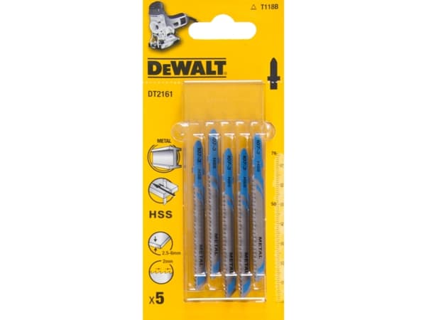 Dewalt Sticksågsblad typ T HSS76x50mm 5st för metall DT2161
