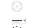Miniatyrbild 2 av 2: Hydroland 1/2 "HEATING PLUG FOR STEEL HEATING CHROME WITH ORING //G.KB-1/2-STAL-CH