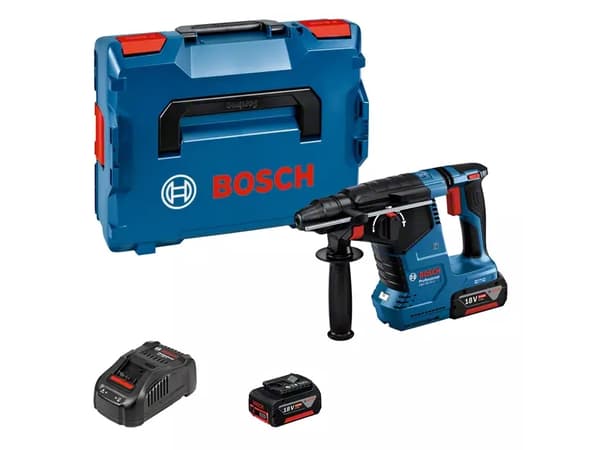 Bosch GBH 18V-24 C PROFESSIONAL, SDS Plus, Musta, Sininen, Punainen, Harjaton moottori, 2,4 cm, 980 RPM, 2,6 J