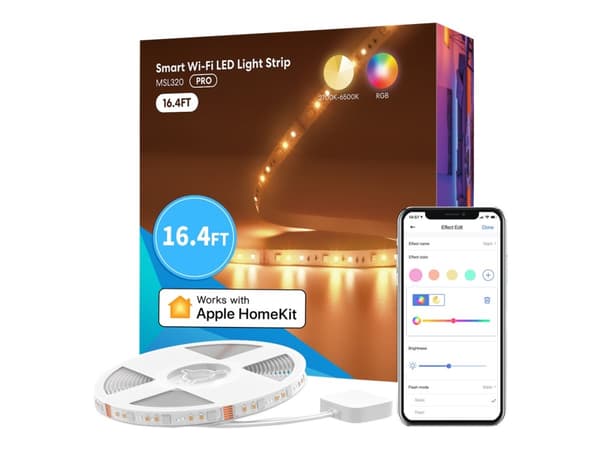 Intelligent LED RGBWW Wi-Fi 5 metrów Meross MSL320 (Homekit)