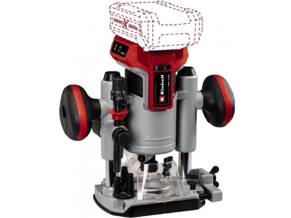 Einhell TP-RO 18 Set Li BL, Børsteløs, Sort, Rød, Sølv, 30000 RPM, 6, 8 (5/16"), 3,5 cm, Batteri - SOLO