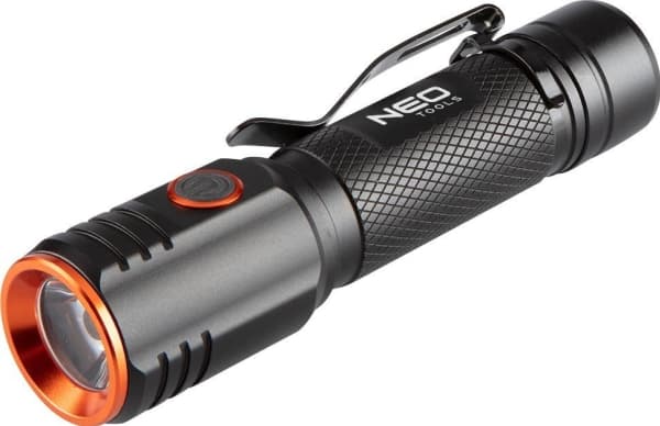 Neo USB C 2000 lm CHN LED oppladbar lommelykt