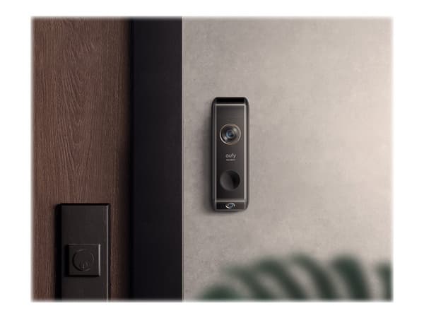 Eufy Video Doorbell Dual - lisälaite - ovikello - langaton - 802.11b/g/n - musta