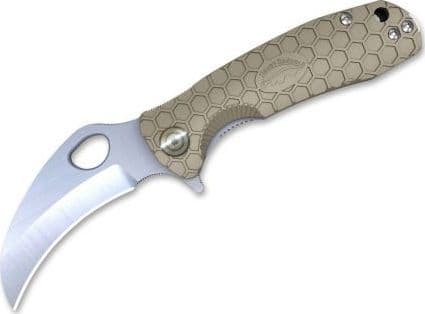 Nóż Honey Badger Claw D2 Medium Tan Plain