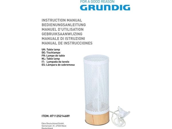 Grundig - Bordslampa