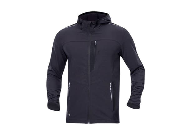 Ardon BREEFFIDRY STRETCH ARDON - Ultralätt softshelljacka i stretch för herrar, huva, reflexer - Mörkgrå H5987 XL