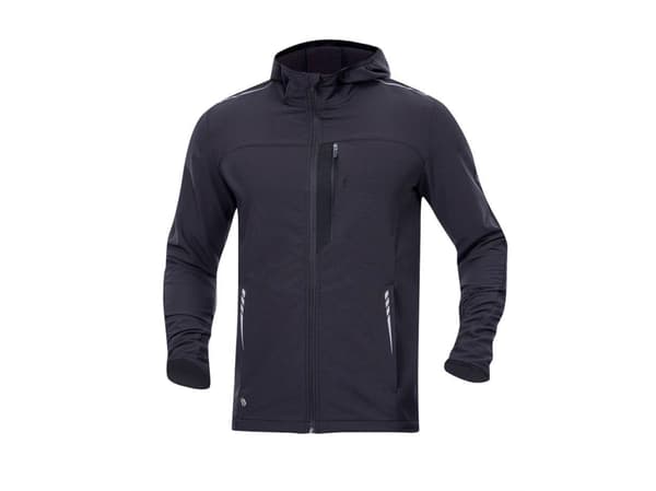 Ardon BREEFFIDRY STRETCH ARDON - Ultralätt softshelljacka i stretch för herrar, huva, reflexer - Mörkgrå H5987 XL