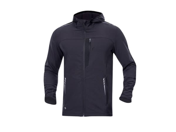 Ardon BREEFFIDRY STRETCH ARDON - Ultralätt softshelljacka i stretch för män, huva, reflexer - Mörkgrå H5987 L