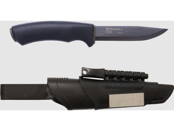Morakniv Survival - Jaktkniv - Droppepunkt - Karbonstål - Termoplastisk elastomer (TPE) - Svart - 1 verktøy (11742)