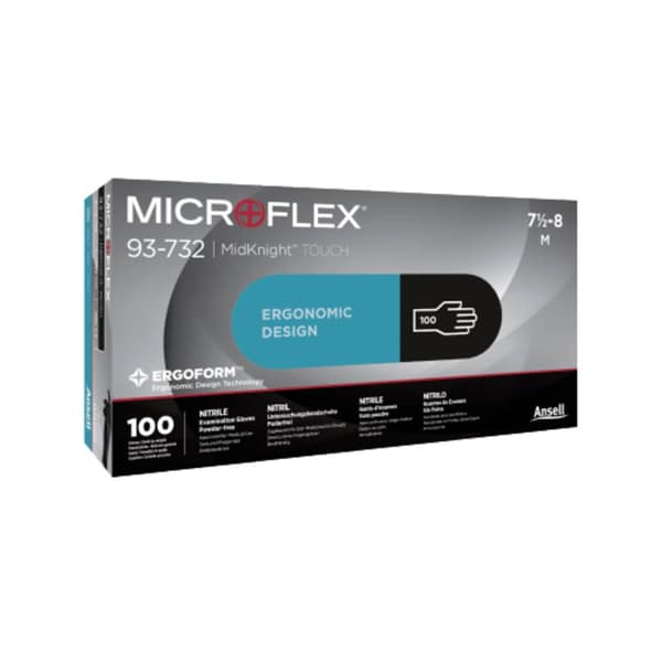 Ansell MICROFLEX® 93732100 100 st Nitril Engångshandske Storlek (handskar): 10 EN 374-5, EN 374-2, EN 374-4, EN 21420:2