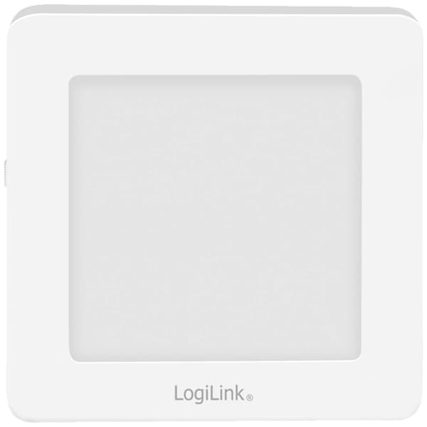 LogiLink LED013 LED013 LED- Nattljus med skymningssensor Kvadratisk LED Varmvit Vit