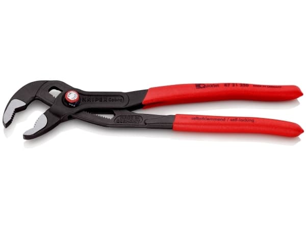 KNIPEX vandpumpetang Cobra QuickSet grå atramenteret 250 mm