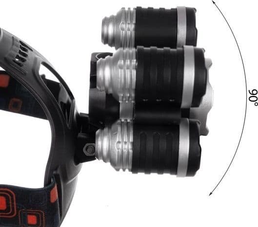 Iso Trade hodelykt 5 x T6 CREE LED hodelykt