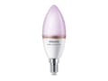 Miniatyrbild 5 av 5: Philips Smart - LED-glödlampa - form: C37 - glaserad finish - E14 - 4.9 W (motsvarande 40 W) - klass F - helfärg - 2200-6500 K