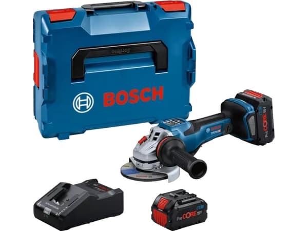Bosch GWS 18V-15 PSC PROFESSIONAL, 11000 RPM, 12,5 cm, Batteri, 8 Ah, 2,3 kg, Børsteløs motor
