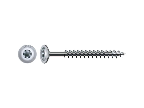 SPAX 251010801005 Tallerkenskruer 8 mm 100 mm T-profil Stål Hærdet 50 stk