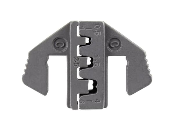 TOOLCRAFT PLE-0C Crimp-indsatser Fladstik Krydsfordeler: 0.5 til 6 mm² Passer til mærke: TOOLCRAFT PZ-500