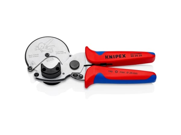 Knipex Rohrschneider, Rørsaks, Plast, Aluminium, Sort, Blå, Rød, 2,6 cm, 210 mm, 81 mm