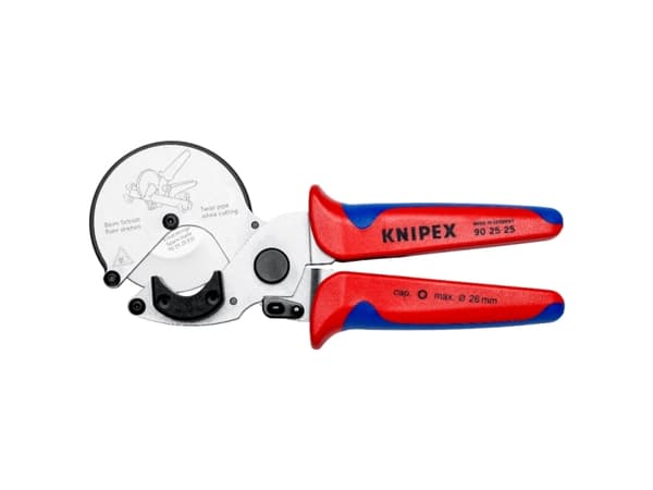 Knipex Rohrschneider, Rørsaks, Plast, Aluminium, Sort, Blå, Rød, 2,6 cm, 210 mm, 81 mm