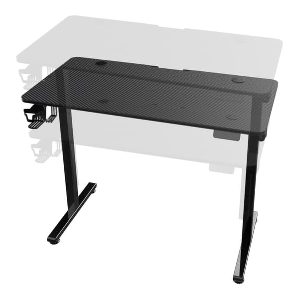 Höj och sänkbart skrivbord Stryn 120 x 60 cm/72-117 cm svart [pro.tec]
