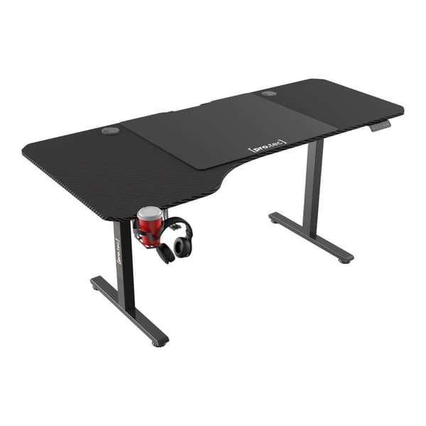 Höj och sänkbart skrivbord Virolahti 160x60/75x73-118 cm svart [pro.tec]