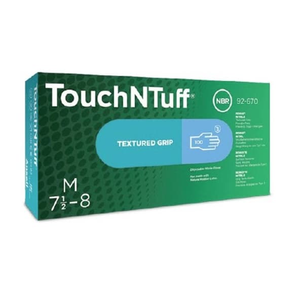 Ansell TouchNTuff® 92670080 100 st Nitril Engångshandske Storlek (handskar): 8 EN 21420:2020, EN 420-2003, EN 374-5, EN
