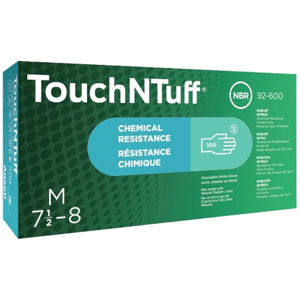Ansell TouchNTuff® 92600100 100 st Nitril Engångshandske Storlek (handskar): 10 EN 374, EN 420-2003, EN 374-5, EN 374-1