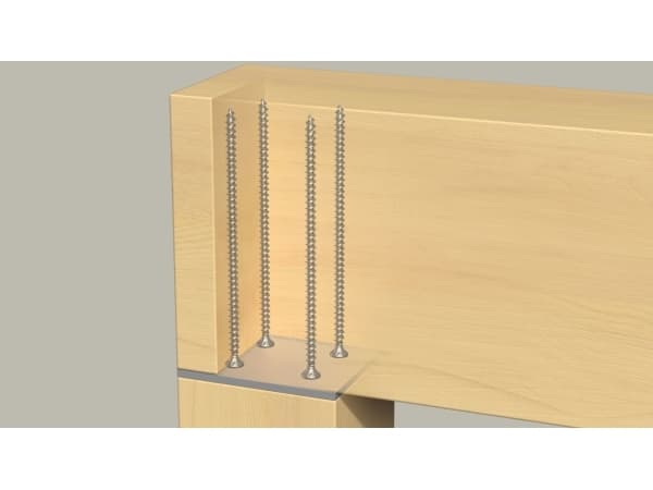 Fischer 562930, Ruuvi, Galvanoitu teräs, Puu, Täyskierteinen, Uppokanta, Torx