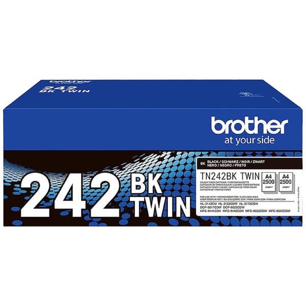 Brother Toner TN-242BKTWIN Original 2-pack Svart 2500 sidor TN242BKTWIN