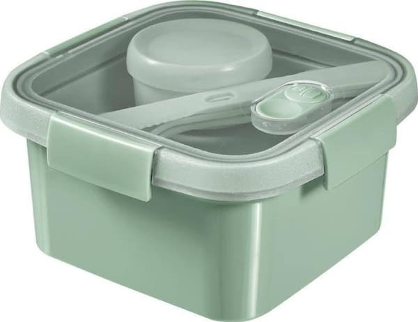 Curver Square Kitchen Matbeholder LUNSJSETT med lokk