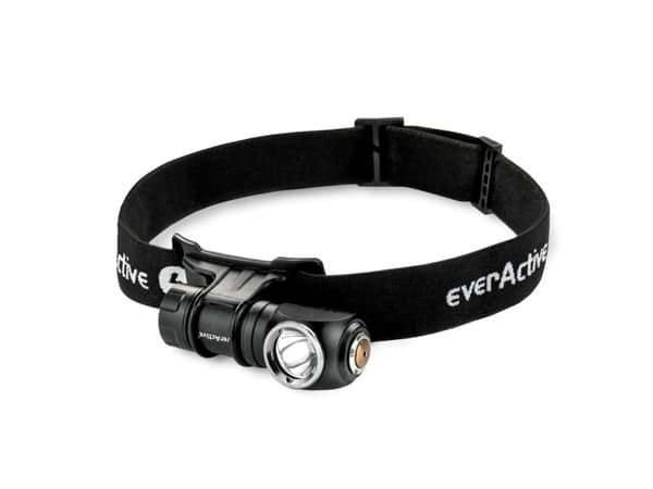 EverActive hodelykt FL-55R Dripple LED håndholdt/hodelykt oppladbar 500 lumen