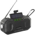 Miniatyrbild 1 av 4: Utomhusradio Renkforce RF-CR-300 FM, AM uppladdningsbart, Solcellspanel, Handvev, Ficklampa Svart