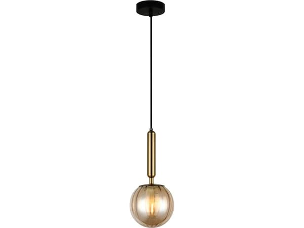 Italux hengende lampe Moderne LED-taklampe Ready rav Italux Ravena PND-2324-1 BRO+AMB